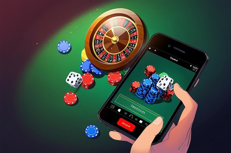 Live dealer table with multiple game stations and professional setup